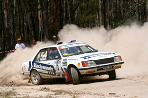 Portman Holden Commodore rally car in typical pose